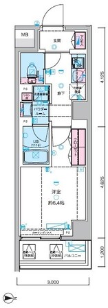 ジェノヴィア本所吾妻橋IIスカイガーデンの物件間取画像